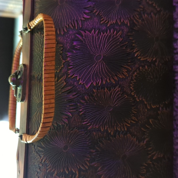 Vintage mid century wooden purse - Picture 2 of 9